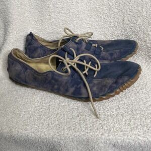Sorel Picnic‎ Lace Blue Washed Canvas Shoes Women 10.5 Casual NL 1953-591